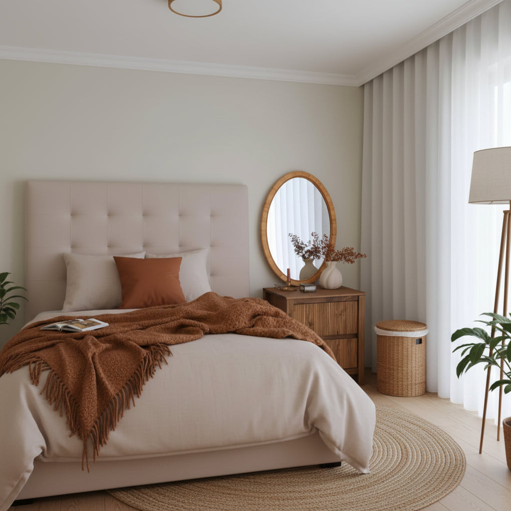 Miroir FOISSY 50 cm 70 cm Rotin Naturel