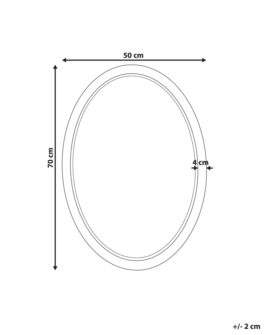 Miroir FOISSY 50 cm 70 cm Rotin Naturel