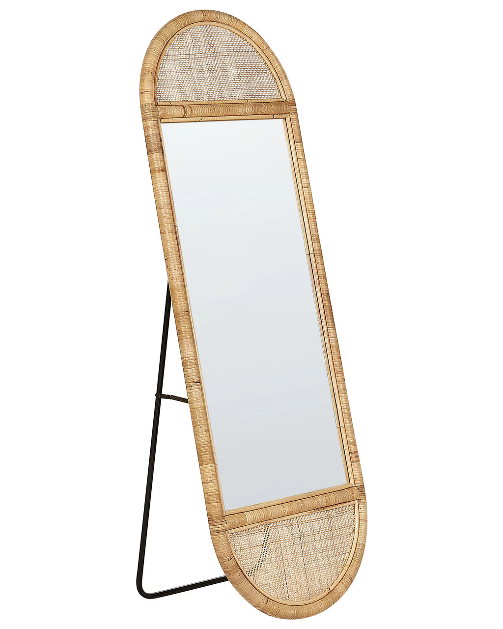 Specchio da terra BARGES 150 cm Rattan Naturale