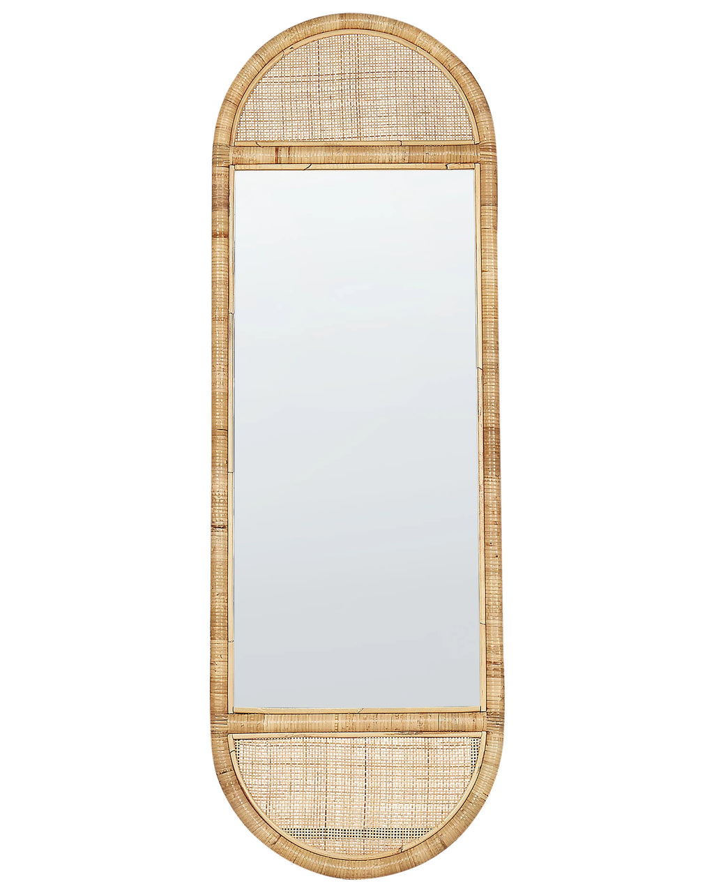 Miroir sur pied BARGES 150 cm Rotin Naturel