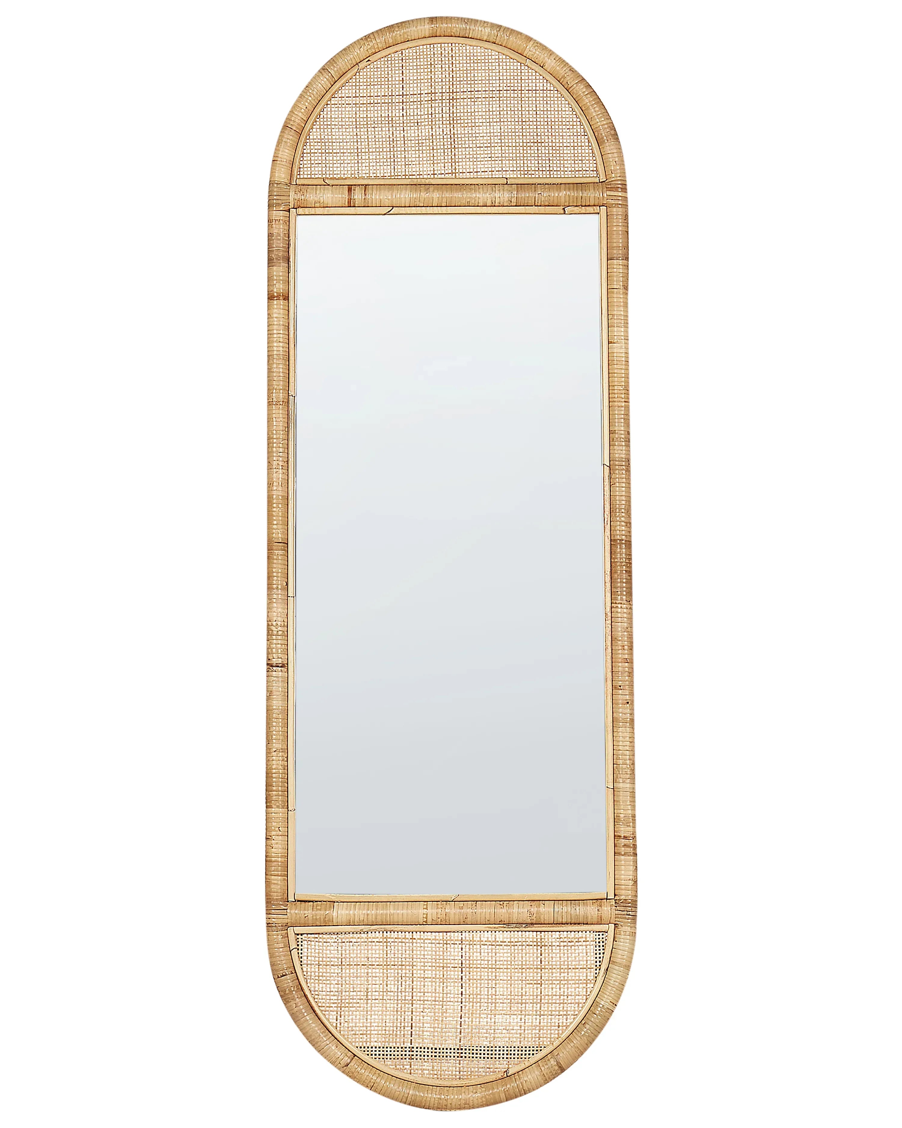 Miroir sur pied BARGES 150 cm Rotin Naturel