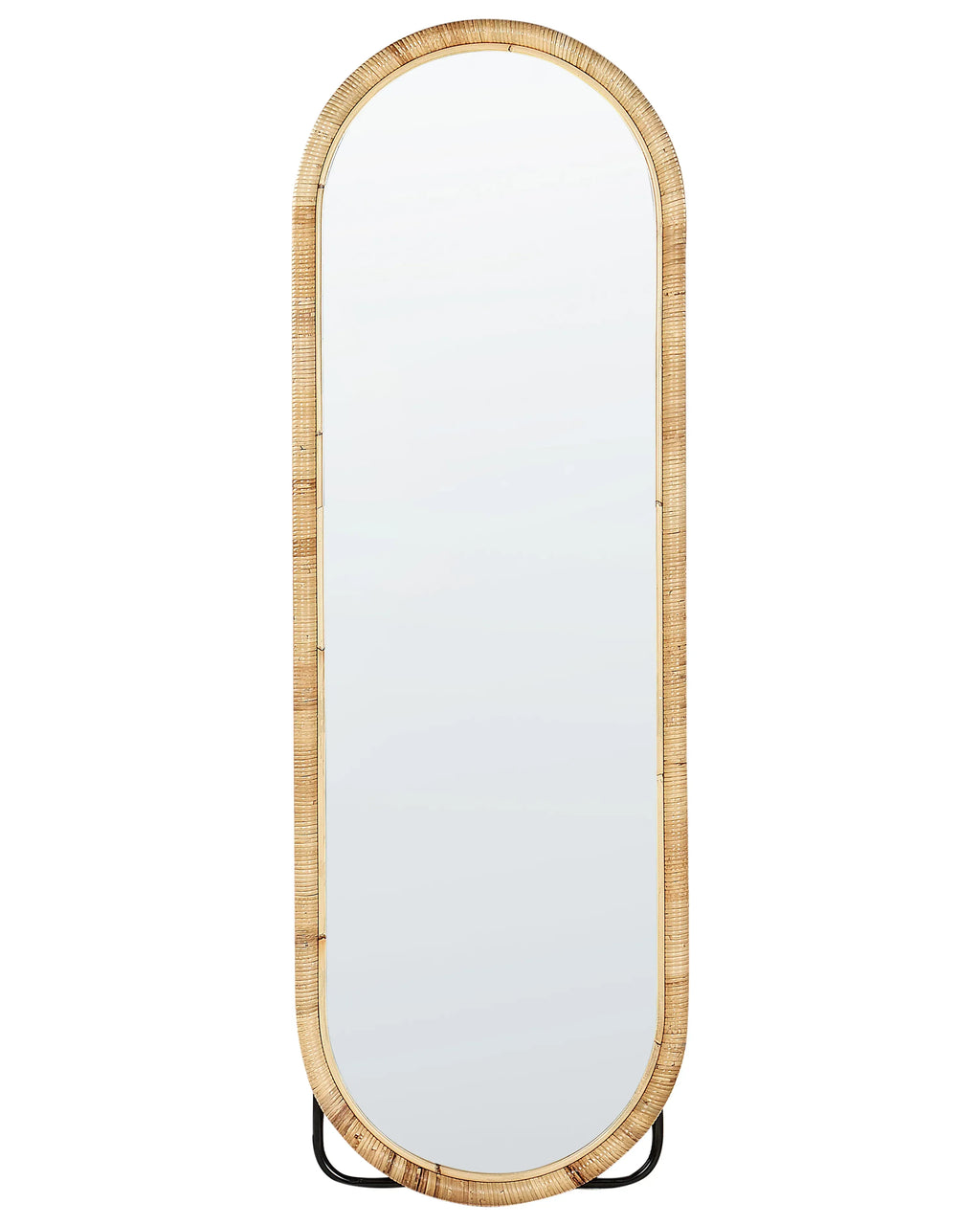 Miroir sur pied MONTOT 150 cm Rotin Naturel