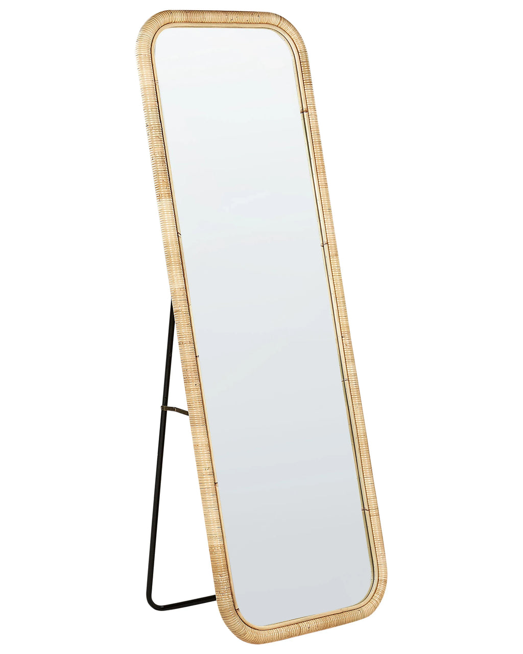 Specchio da terra MALANGE 150 cm Rattan Naturale