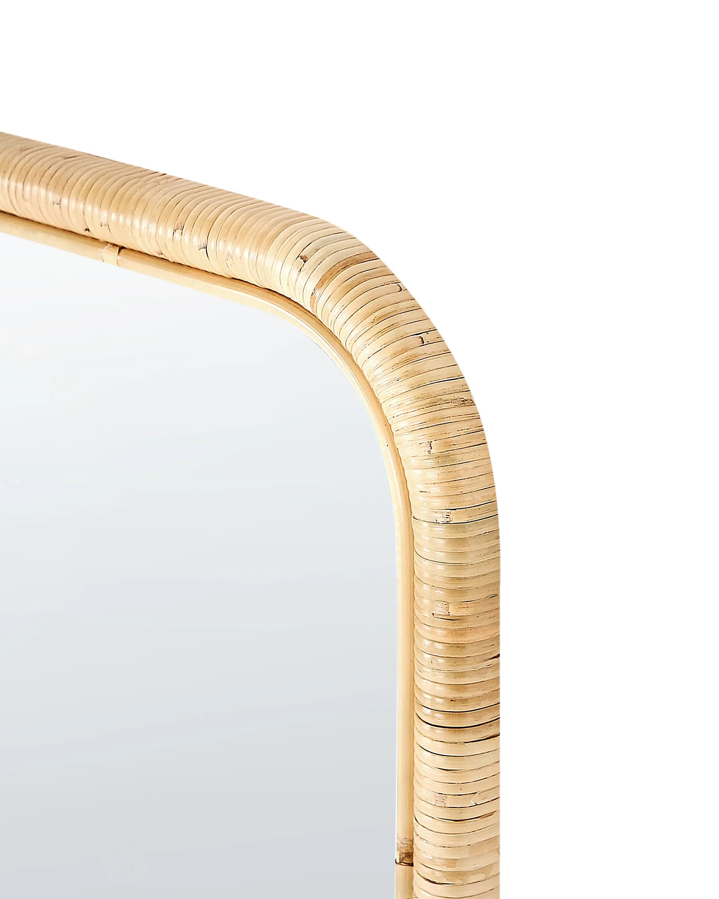 Miroir sur pied MALANGE 150 cm Rotin Naturel