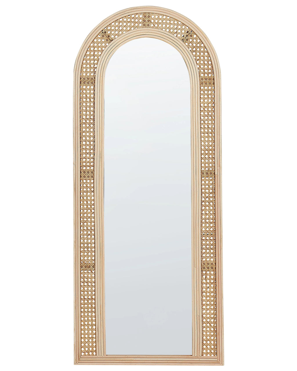 Specchio FRANEY 50 cm 120 cm Rattan Naturale