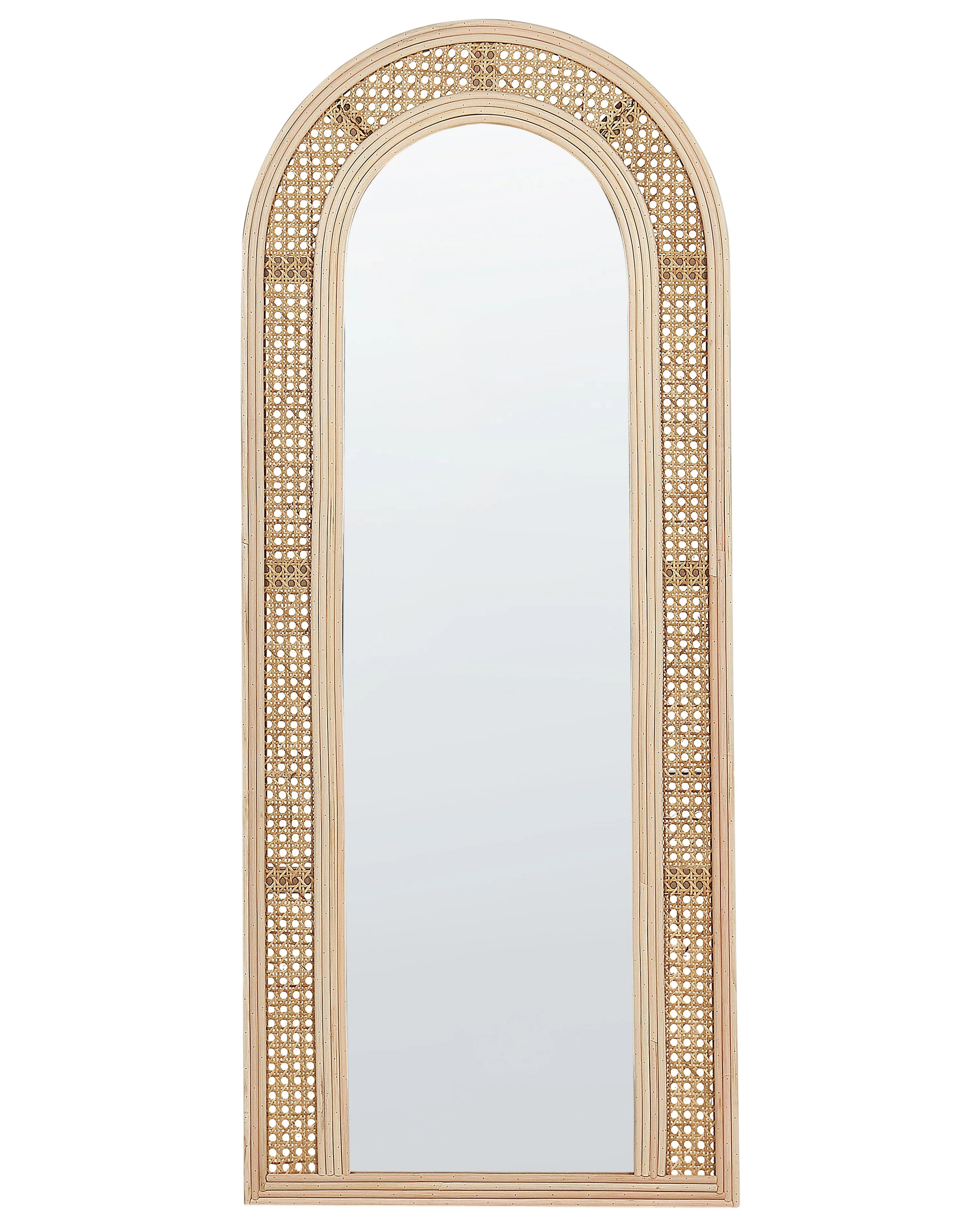 Specchio FRANEY 50 cm 120 cm Rattan Naturale