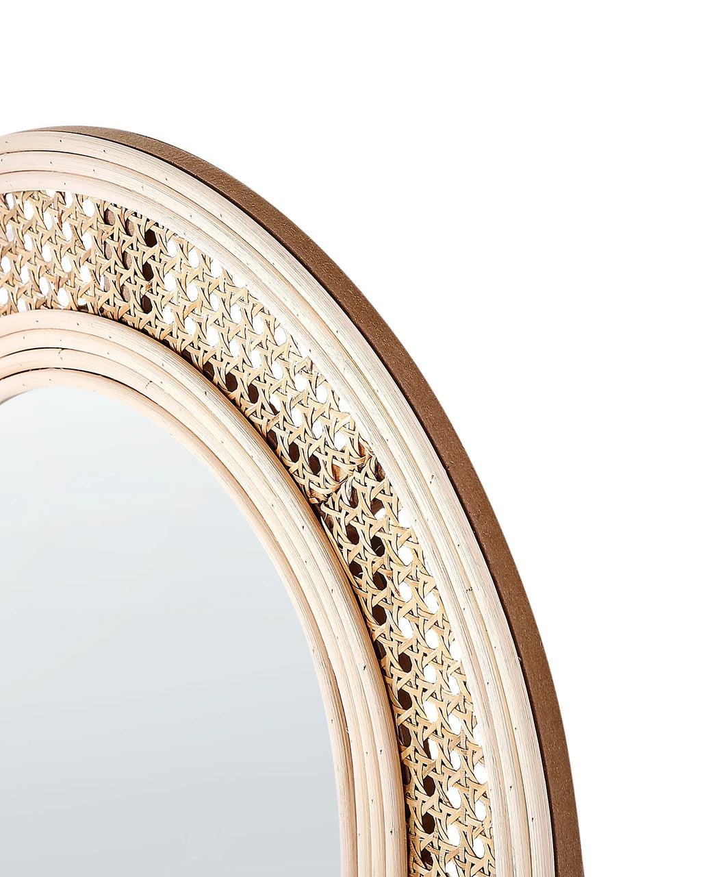 Miroir FRANEY 50 cm 120 cm Rotin Naturel