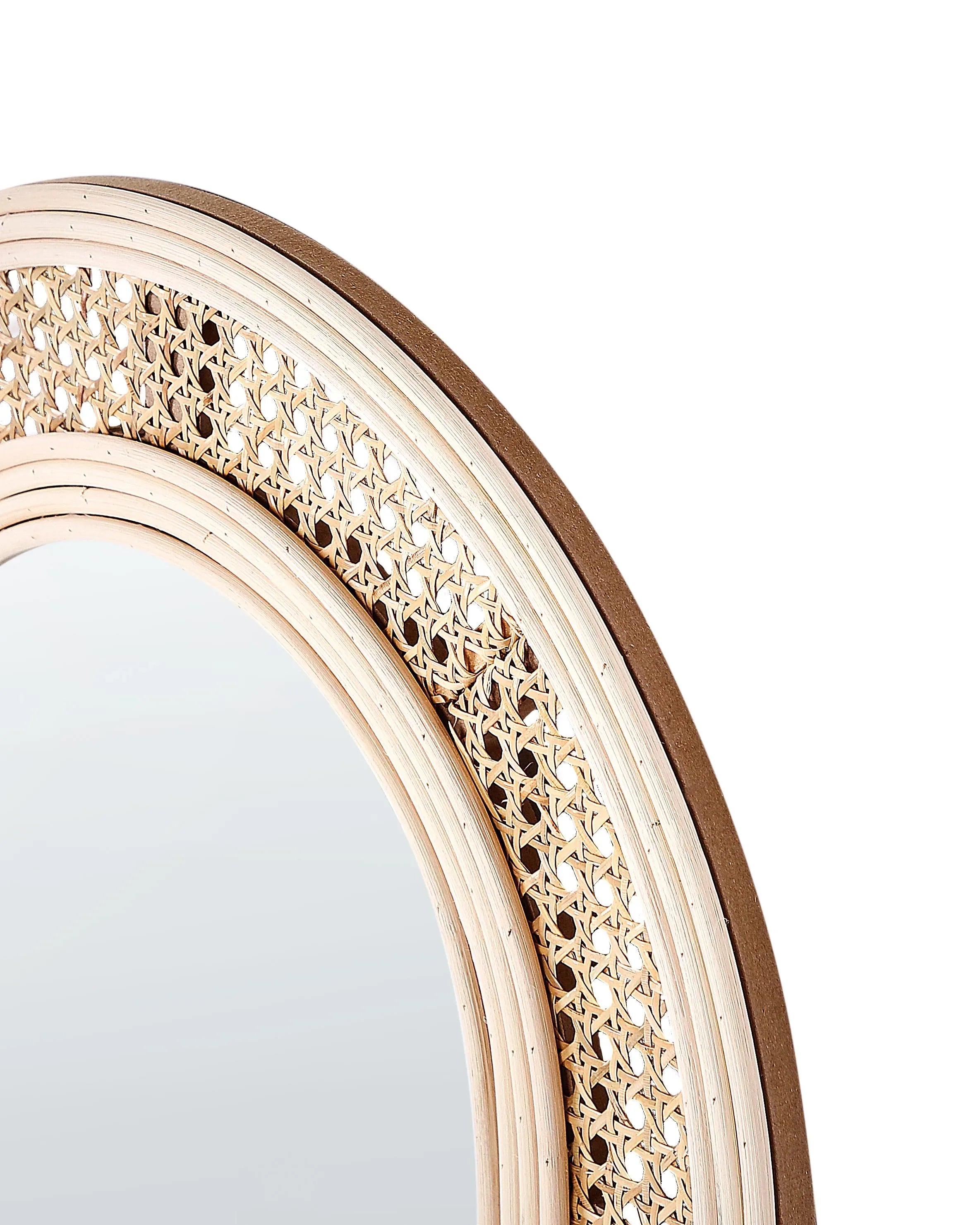Miroir FRANEY 50 cm 120 cm Rotin Naturel