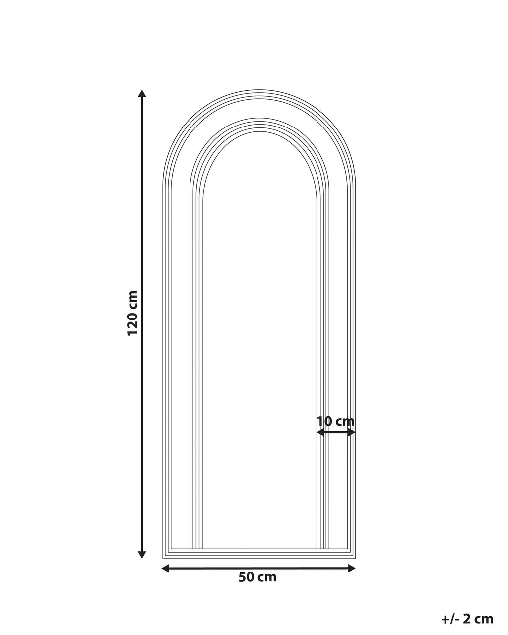 Miroir FRANEY 50 cm 120 cm Rotin Naturel
