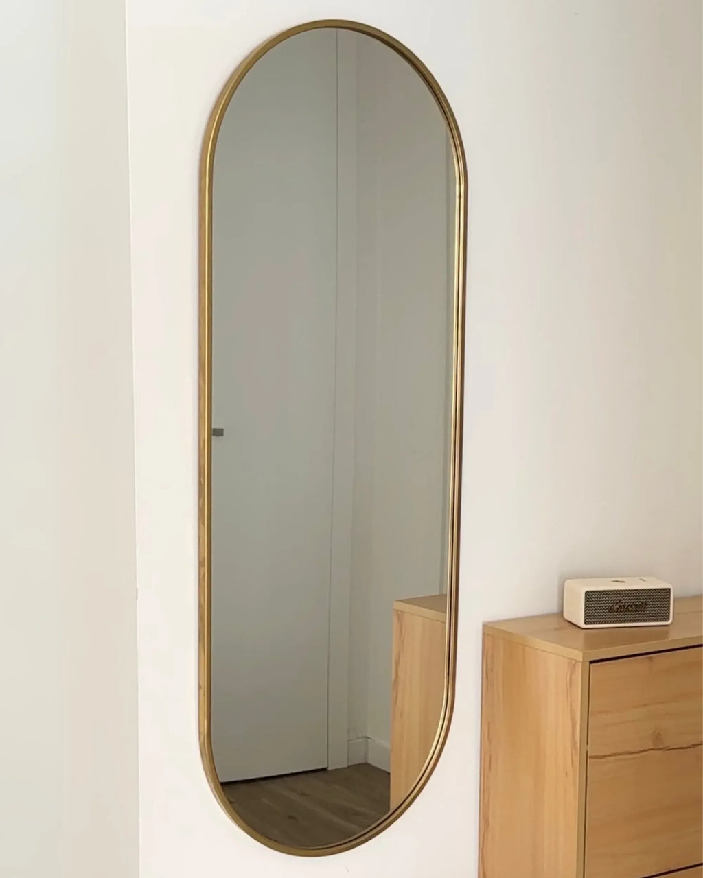 Miroir AZEVILLE 46 cm 122 cm Métal Or