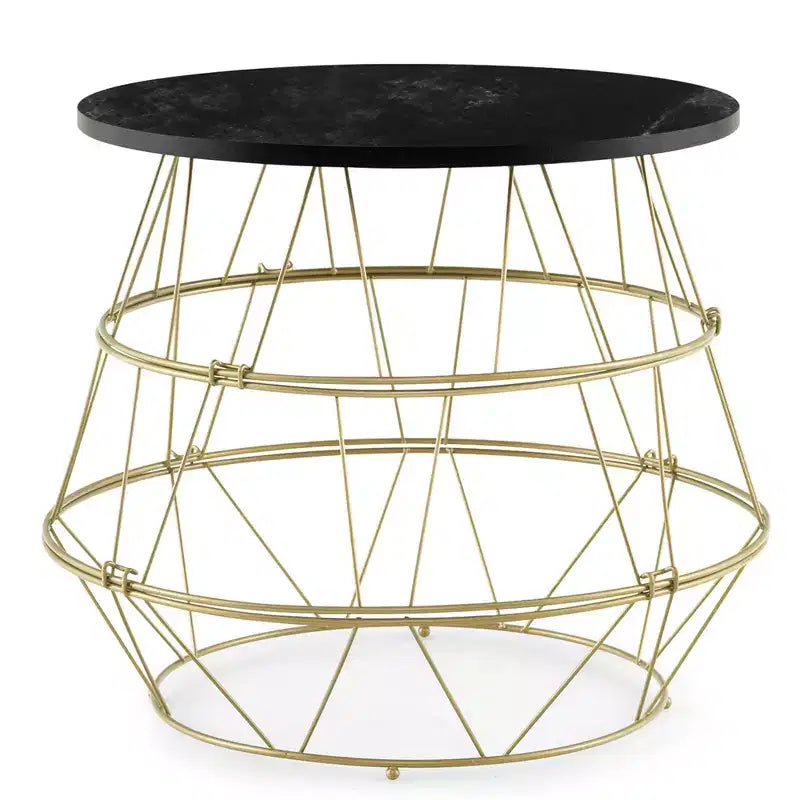 Costway Round Side End Coffee Sofa Table Nightstand with Storage Space Removeable Top