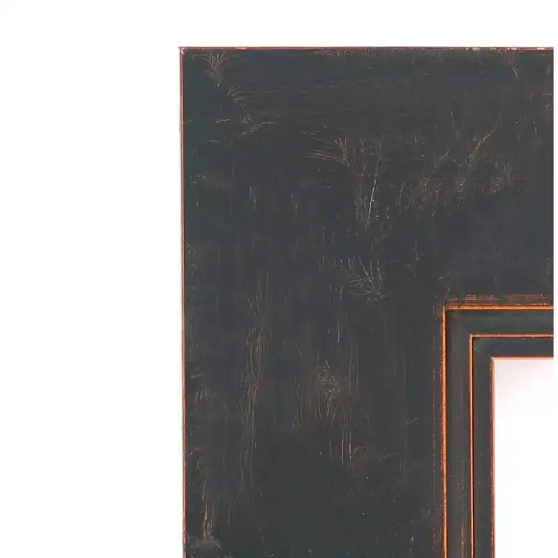 Miroir mural biseauté en bois bronze Milano pour salle de bain