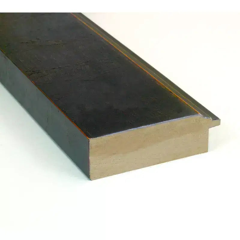 Miroir mural biseauté en bois bronze Milano pour salle de bain